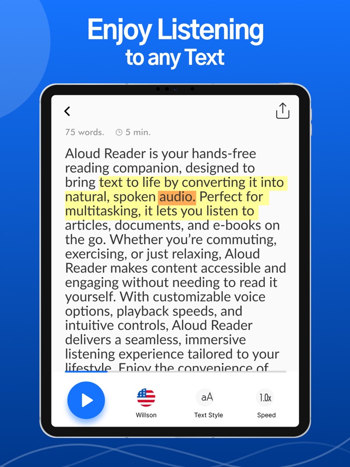 #1. Read Aloud TTS: Text to Speech (iOS) 由: Sami ul Haq