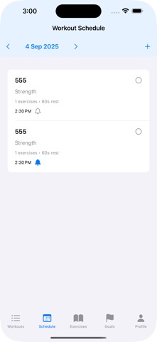 FitRoutine — Workout Planner screenshot
