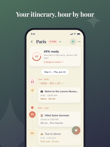 Tragitto: AI Trip Planner iPad screenshot