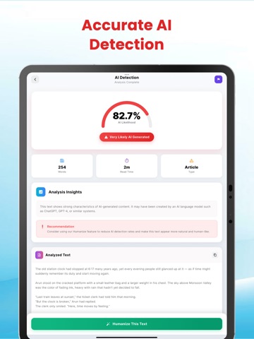 BypassGPT Pro : AI Humanizer iPad screenshot
