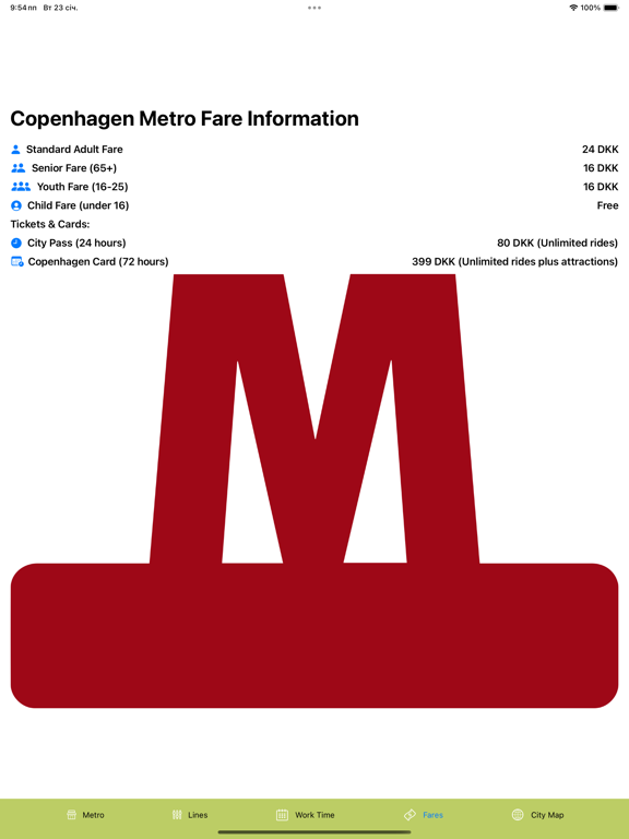 Screenshot #4 pour Copenhagen Subway Map