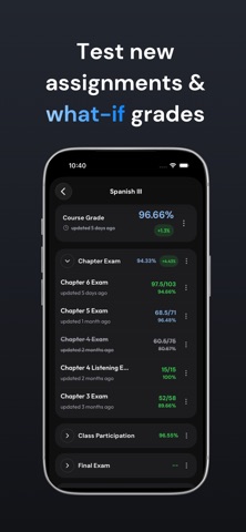 Dicy: Track Your Grades iPhone screenshot