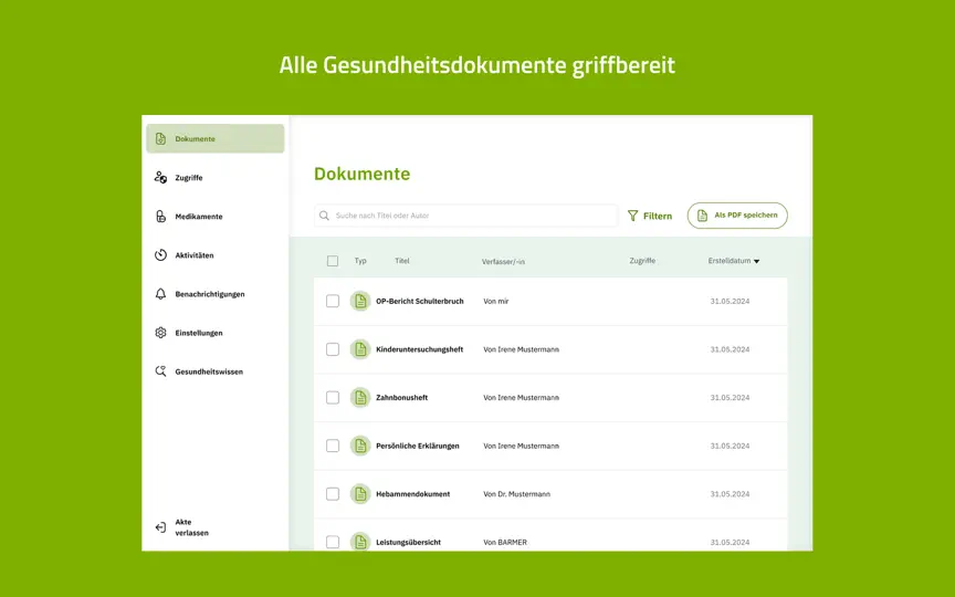 Screenshot von BARMER ECare Für PC/Laptop auf dem iPhone 2