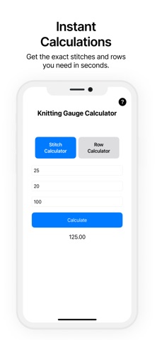 KNITCAL:Gauge Calculator screenshot