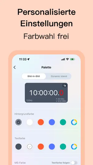Screenshot von Schwebende Uhr auf dem iPhone 4