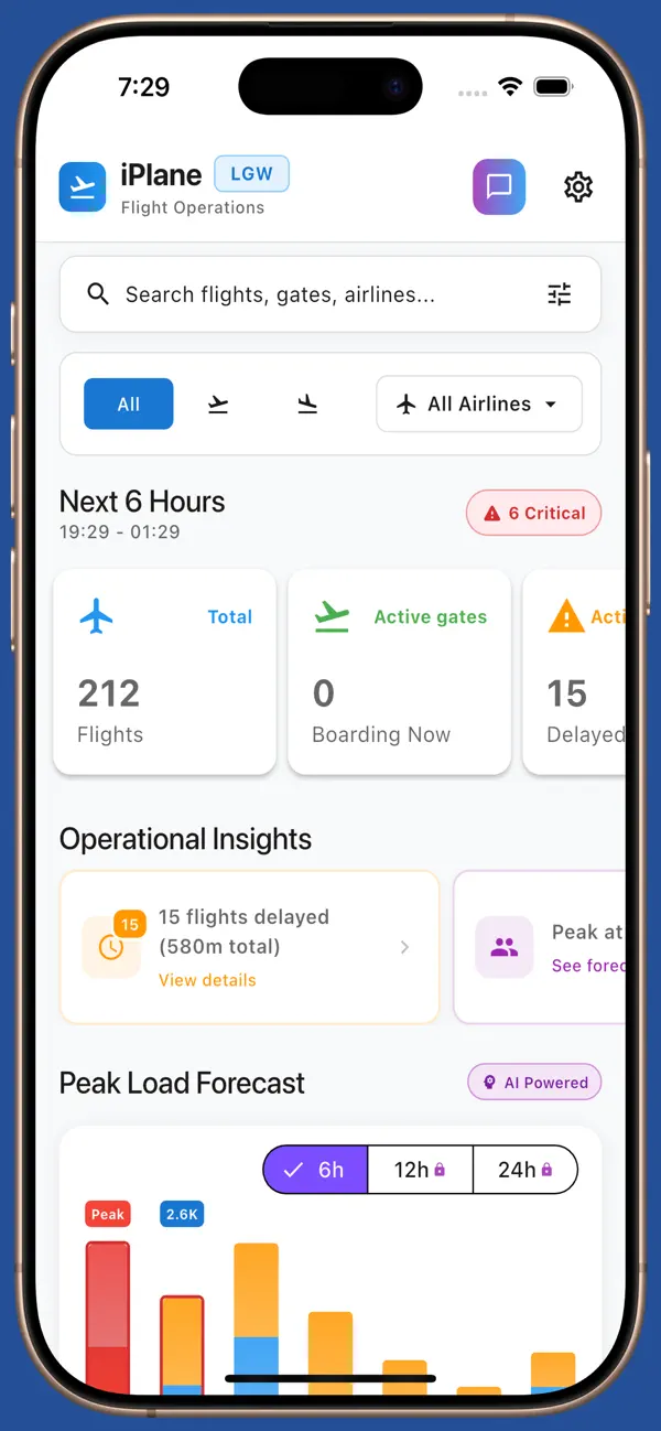 Screenshot #1 pour London Gatwick Airport iPlane