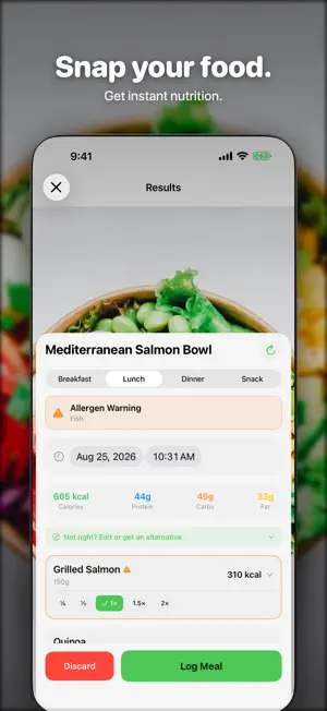 BiteCam — AI Calorie Counter screenshot 1