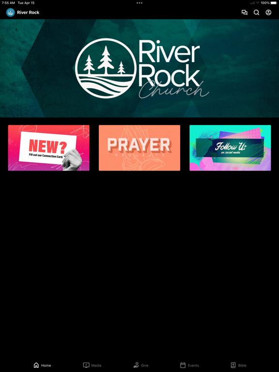 River Rock Church iPad screenshot 1 - Education app