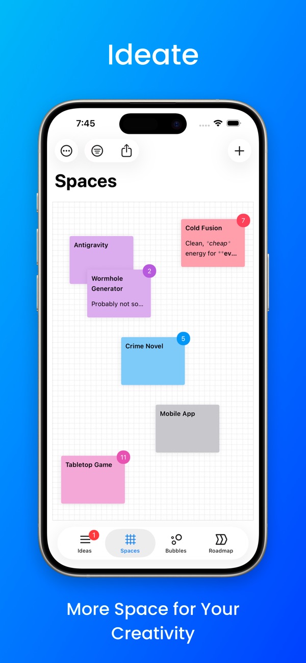 ideafall - idea management iphone images 1