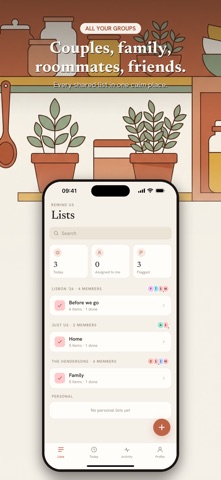 Remind Us: Grocery & Lists iPhone screenshot