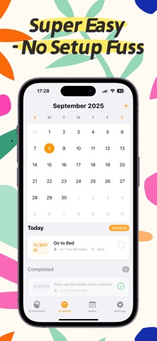 Friday AI Daily Calendar iPhone screenshot