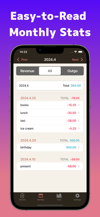 Simple Money Recorder Screenshot 2 of 4