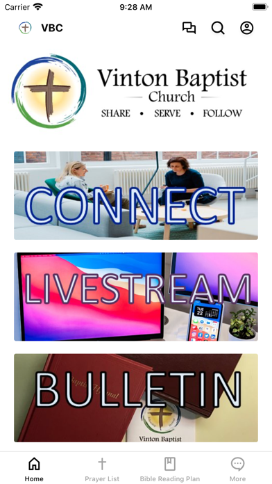 Vinton Baptist Church VA Screenshot