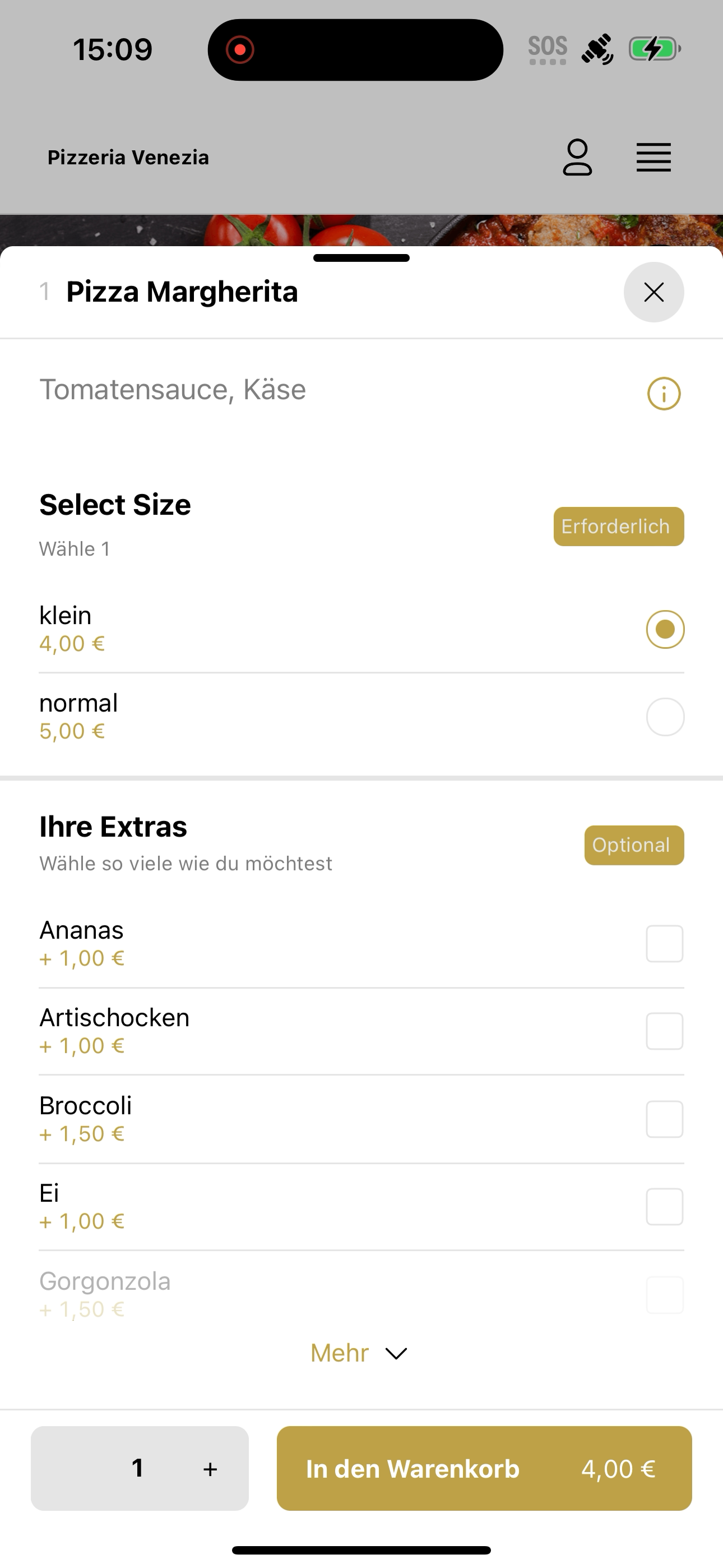 Pizzeria Venezia Lieferservice screenshot 7