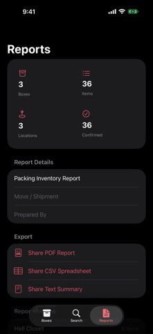 Pack Rat Box Scanner Screenshot 3 of 3