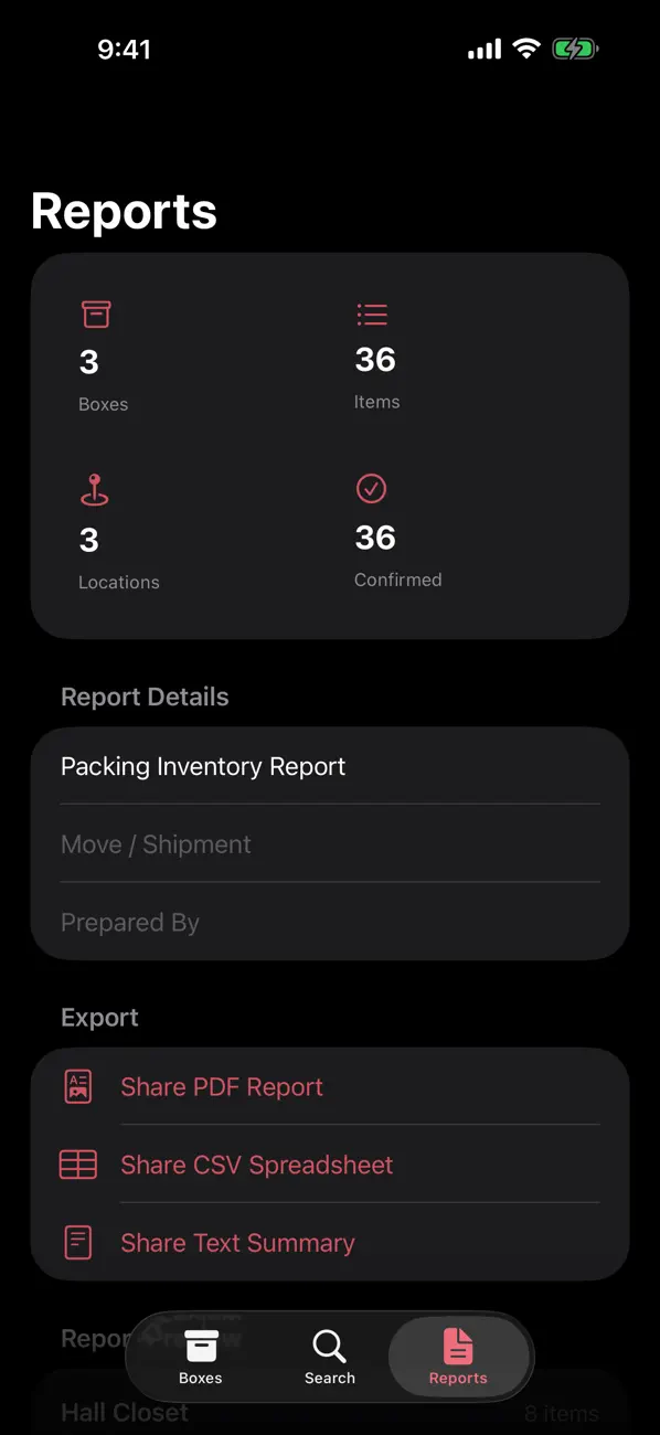 Screenshot #3 pour Pack Rat Box Scanner