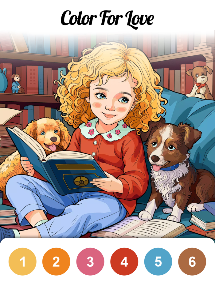 Calm Color-Color By Number