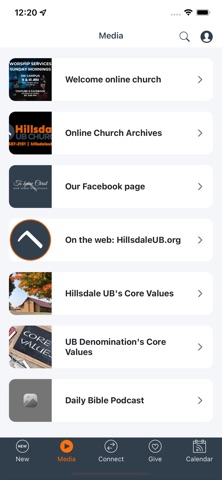 Hillsdale HUB app screenshot 2