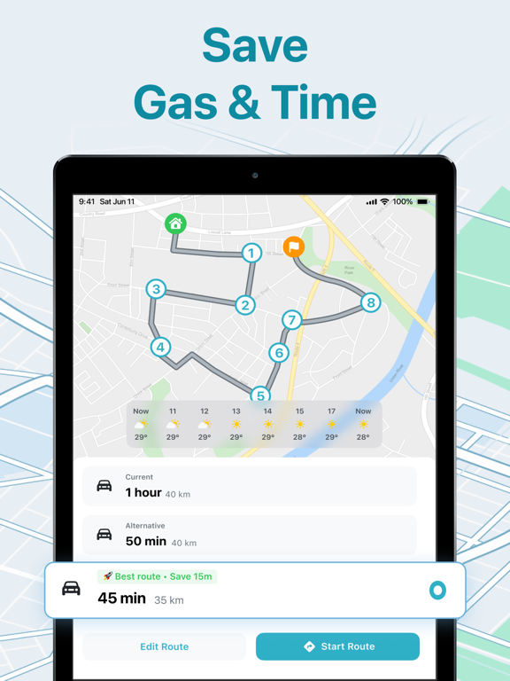 Screenshot #5 pour enRoute Delivery Route Planner