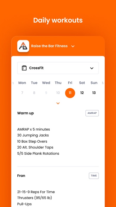 Raise the Bar Fitness VA Screenshot