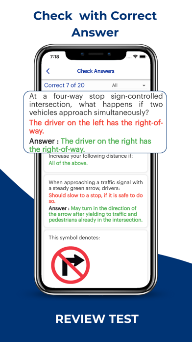 Wisconsin DMV Permit Practice Screenshot