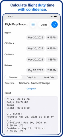 Time & Date Work Calculator iPhone screenshot