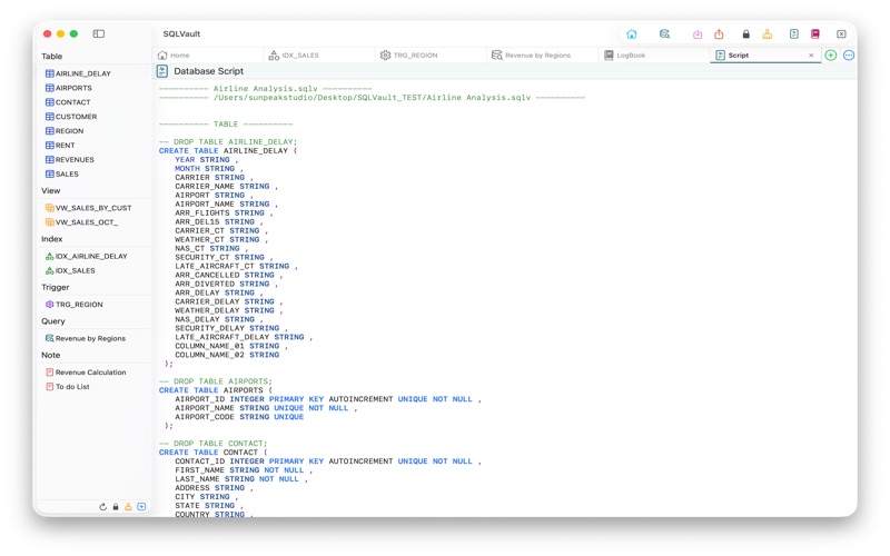 SQLVault screenshot