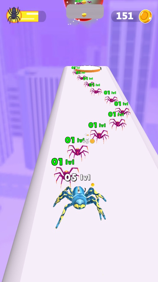 #3. Spider Evolution: Running Game (iOS) By: Tariq Mehmood