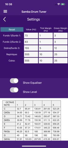 Samba Drum Tuner screenshot