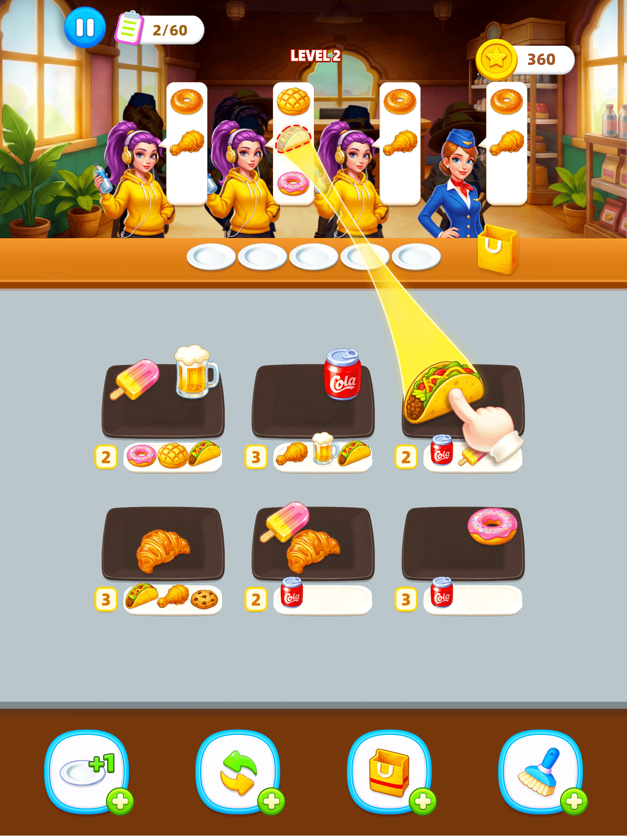Food Order - Sorting Match Jam