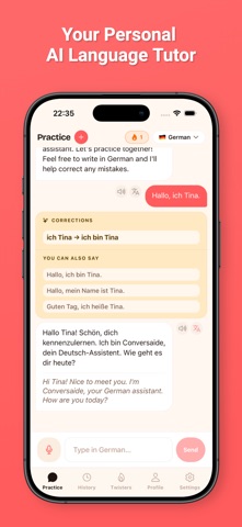 Conversaide: AI Language Tutor Screenshot 1 of 5