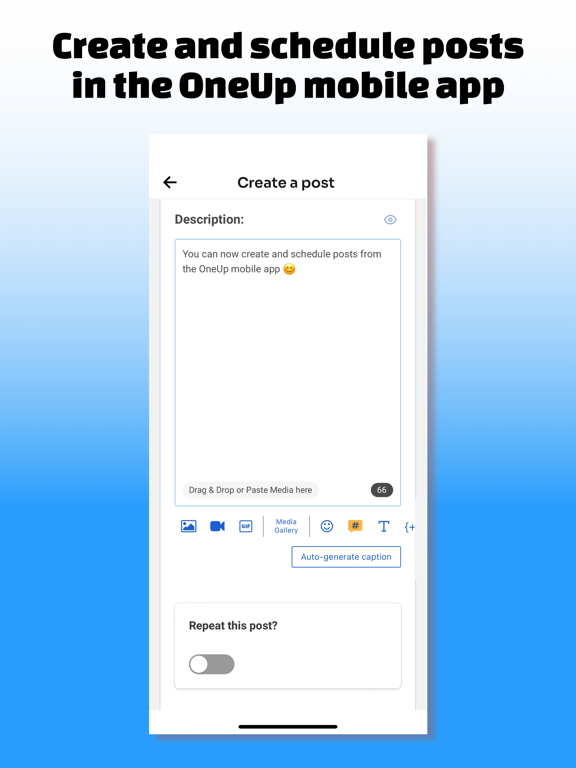 Screenshot #4 pour OneUp: Social Media Scheduler