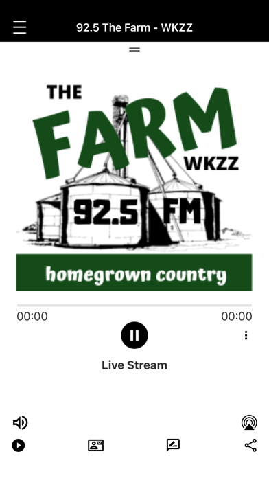 92.5 The Farm WKZZ app screenshot