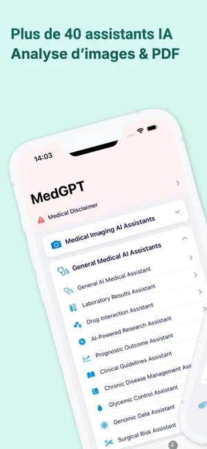 Med GPT: Assistant médical IA iPhone screenshot 2