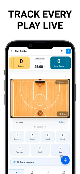 Basketball Stats Tracker - App Screenshot 1 of 7
