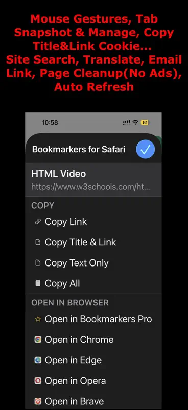 Bookmarkers for Safari screenshot 4 of 10