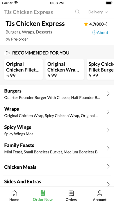 Screenshot #3 pour TJs Chicken Express