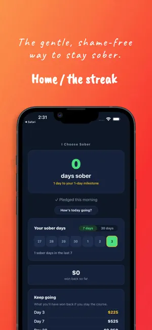 I Choose Sober - quit alcohol screenshot 3