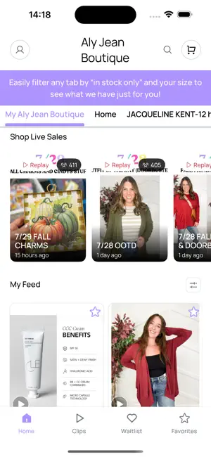 Aly Jean Boutique screenshot 2
