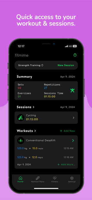 Fitmime: Workout Tracker Screenshot 1 of 10