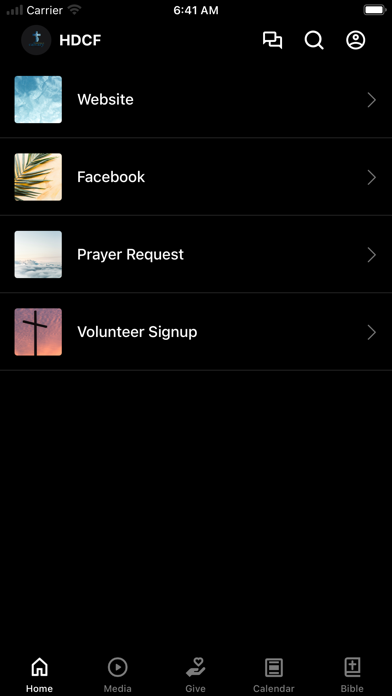Homedale Calvary Fellowship app screenshot