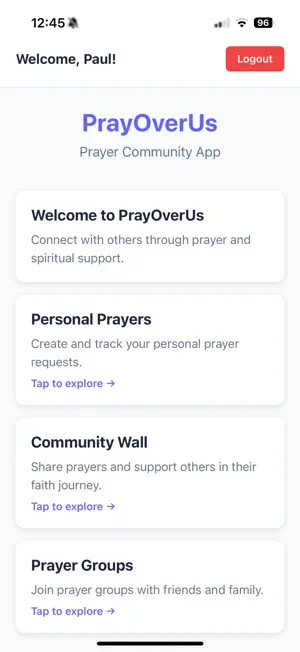 Pray Over Us screenshot 2