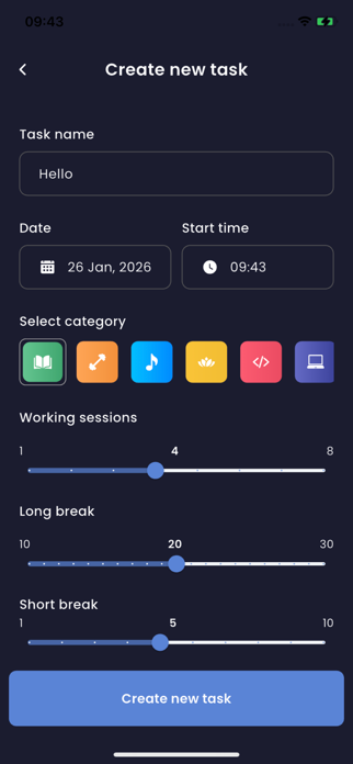 Pomodoro Pro - Focus Timer Screenshot 1 of 5
