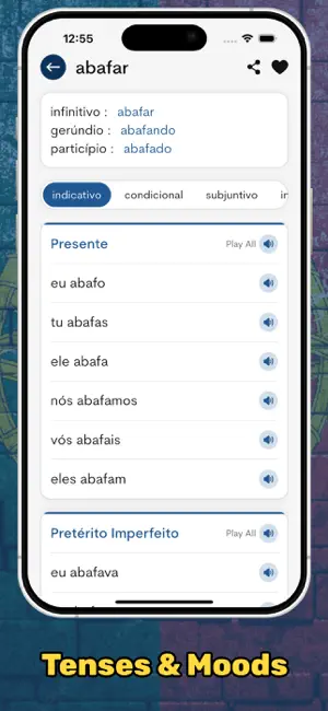 Portuguese Verb Conjugation screenshot 2