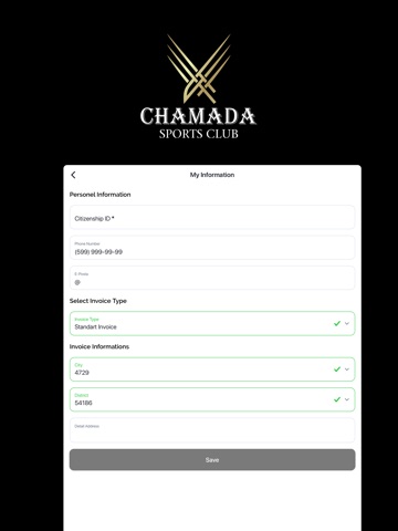 Chamada Sports Club iPad screenshot