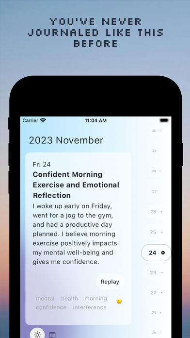 Eternamind: AI Journaling Screenshot