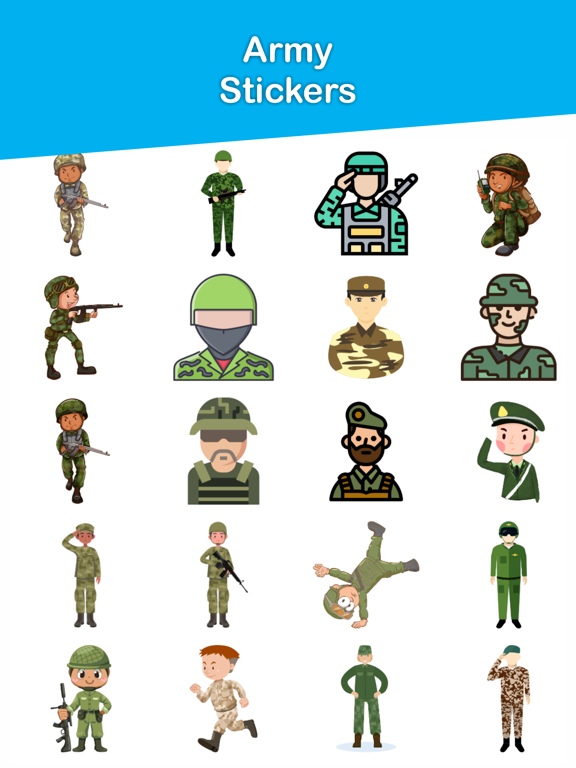 Screenshot #4 pour Army Soldiers Emojis