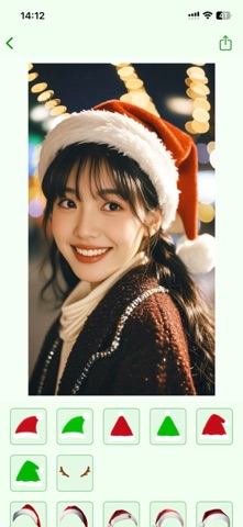 圣诞帽 - 给照片添加圣诞帽Christmas Hat screenshot