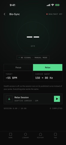 Resonance: Noise, Focus, Sleep iPhone screenshot