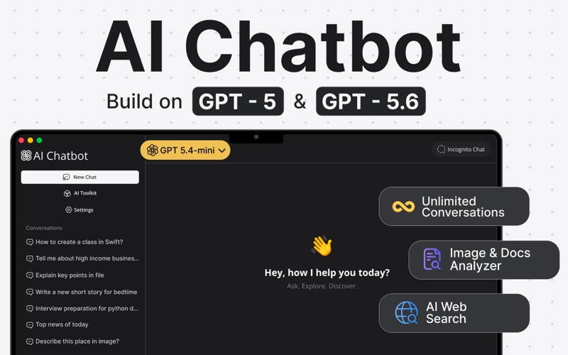 Chatbot - AI Open Assistant iPhone screenshot